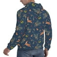 thumbnail image 6 of Pofeuu Cartoon Deers Print Mens Casual Hooded Collar Drawstring Hoodies Pullover Sweatshirts Casual Long Sleeve Shirts-, 6 of 7