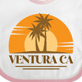 thumbnail image 4 of Inktastic Ventura California Retro Sunset Boys or Girls Baby Bib, 4 of 4
