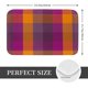 thumbnail image 2 of Balery Purple Yellow Buffalo Plaid Felpudo de franela, resistente a las manchas y a la decoloración, para uso interior y exterior, fácil de limpiar, 40 x 60 cm, 2 of 7