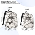 thumbnail image 4 of Daiia Anchors and Ropes Vintage Canvas Backpack for Men and Women ,Hiking Backpack,Travel Laptop Bag for School,Large Capacity Backpack, 4 of 8