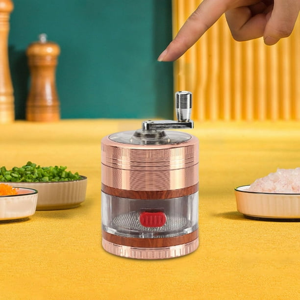 Molinillo de especias de metal para el hogar, utensilios de cocina multiusos de 4 capas, alta calidad perfecl Molinillo de especias