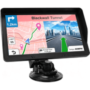 GPS Navigator for Car Truck RV, 9-Inch HD Touchscreen GPS for Car with 2026 Maps Free Lifetime Updates, Voice Turn-by-Turn Guidance, Speed & Red Light Camera Alerts, Custom Truck Routing