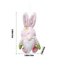 thumbnail image 3 of Byujiro Easter Bunny Gnome Dwarf Doll Desktop Hanging Decoration Spring Holiday Shelf Elf for Mantel Display, Easter Basket Stuffers & Party Decorations, 3 of 6