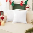 thumbnail image 1 of Deconovo Corduroy Fundas de cojines Juego de 4 – Machine Washable Home Decor for Sofa, Dormitorio | Bright White, 22x22 Inch, 1 of 7