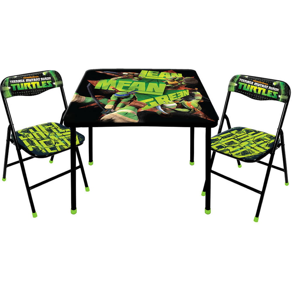 Details about   Nickelodeon Teenage Mutant Ninja Turtles Table and Chairs Set