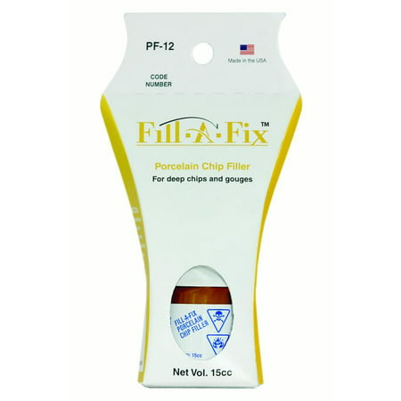 Fixture-Fix Fill-A-Fix Porcelain Filler Chip (Best Paint Chip Repair System)