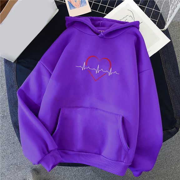 Aloohaidyvio Hoodies,Womens Hooded Button Loose Long-Sleeved Blouse Sweater