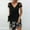 b-Black Womens Summer Dress, variant on Sundresses for Women Casual Summer Floral Lace Short Sleeve Tunic Dress Scalloped V-Neck Loose Beach Mini Dresses