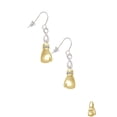 thumbnail image 3 of Delight Jewelry Goldtone Large Boxing Glove Silver tone Infinity French Earrings, 3 of 4