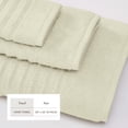 thumbnail image 4 of Great Bay Home Luxury 100% Cotton Ribbed Texture 6-Pack Hand Towel Set, Sage Green, 4 of 6