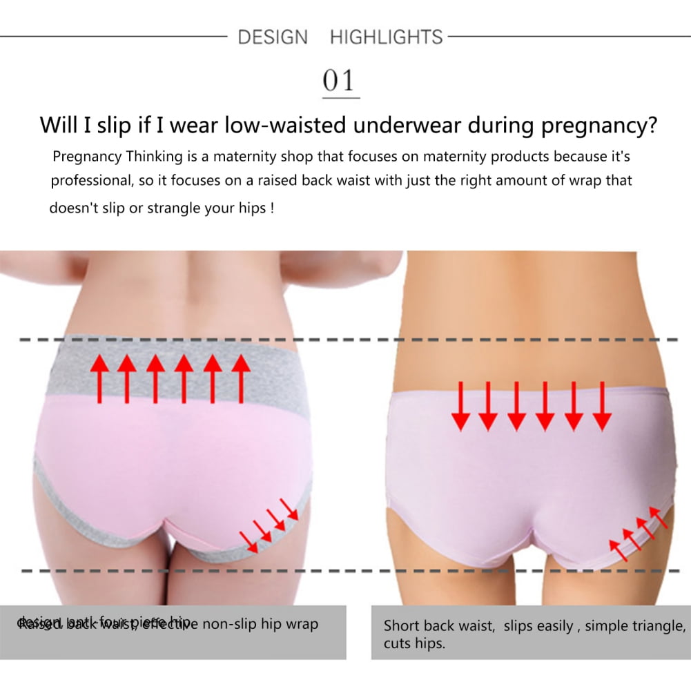 Spdoo Womens Maternity Panties Foldable Maternity Underwear Under