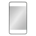 thumbnail image 2 of Kate and Laurel Nobles Radius Corner Framed Mirror, Black 20x36, 2 of 8