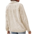 thumbnail image 6 of Uhndy Winter Jackets Coats for Women, Fashion Women Solid Color Double Breasted Autumn And Winter Small Suit Jacket Christmas Gifts for Women, 6 of 6