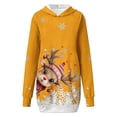 thumbnail image 4 of WILLBEST Sudadera Deportiva para Mujer Sudadera Larga con Capucha, Estilo Casual, con Estampado de Ciervos Navideños, Ideal para Otoño E Invierno X-Grande, 4 of 5