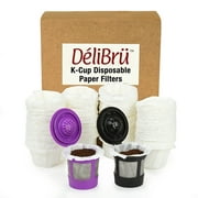 Delibru Disposable Paper Filters for Reusable Coffee Pods - Perfect Brew Every time (300/Box)