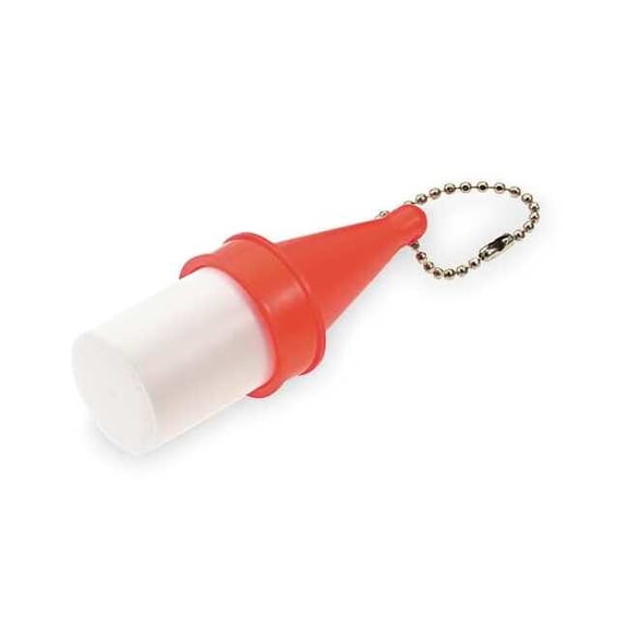 Lucky Line Key Buoy with Ball Chain,Red and White 9211