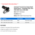 thumbnail image 2 of Automatic Transmission Output Shaft Speed Sensor - Compatible with 1999 - 2004 GMC Sierra 2500 RWD 2000 2001 2002 2003, 2 of 2