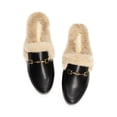thumbnail image 3 of BURUDANI Women Buckle Backless Flats Mules Slip-On Dressy Casual Loafer Slides Comfort Shoes, 3 of 7
