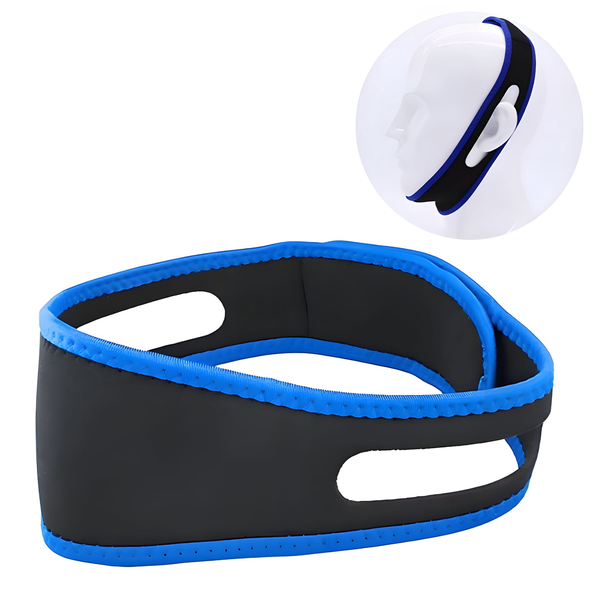 OITY Anti Snore Stop Snoring Chin Strap Belt Anti Apnea Jaw Solution Sleep Support Belt Adjustable Chin Strap for Sleeping