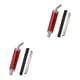thumbnail image 3 of Scienceny Silenciador de escape de motocicleta universal de 2 ciclos de alto rendimiento rojo Rojo 2piezas, 3 of 4