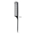 thumbnail image 6 of huanledash Rat Tail Comb Wide Tooth Non-slip Comfortable Grip Massage Scalp Anti Static Hairdressing Comb Point-tail Highlight Comb Hair Salon Accessories, 6 of 7