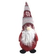 thumbnail image 4 of Holiday Stuffed Christmas Gnome Swedish Tomte - Nordic Plush Christmas Santa Elf Decoration Red/Gray/White (14 inch - Set of 3), 4 of 4