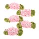 thumbnail image 4 of 5 piezas de adorno de apliques de de hecho a mano, 5,5 x 2,5 amarillo, Rosado Sunnimix Apliques de flores de ganchillo, 4 of 7