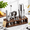 Silver, variant on 23-Piece Black Bartender Kit with Stand for Home Cocktail Making