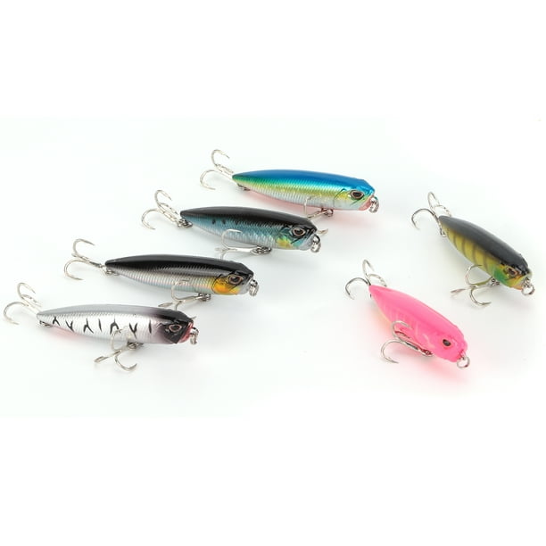 Spptty Hard Pencil Bait Wobbler,Long Throw Pencil Bait,Topwater Pencil Fishing Lure Floating