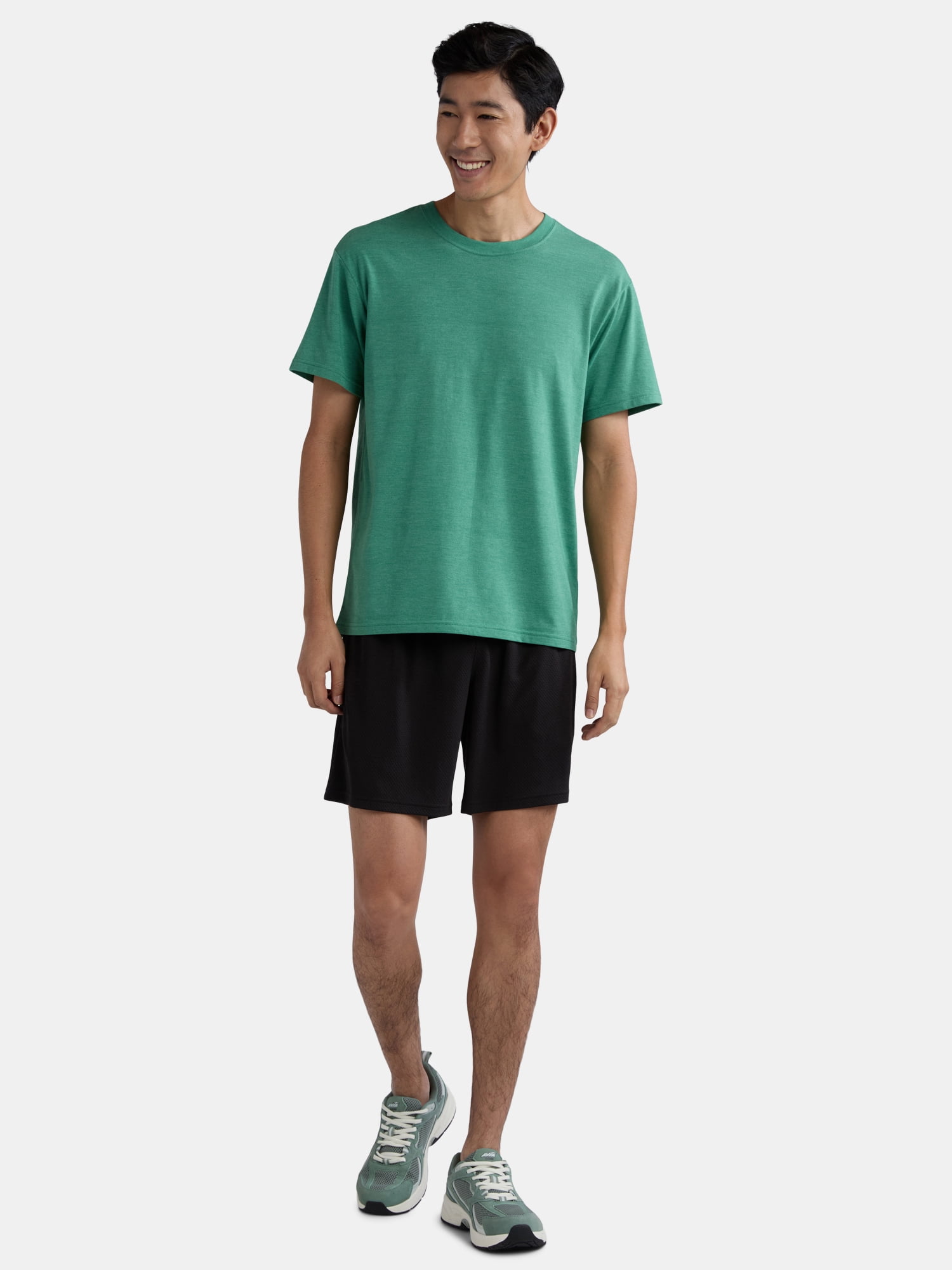 Athletic Works Men's and Big Men's Tri Blend Tee, Sizes XS-4XLT