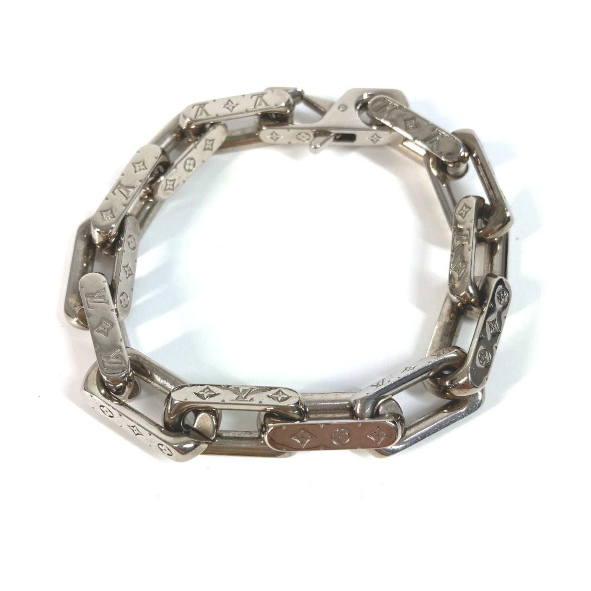Pre-Owned LOUIS VUITTON M00653 Accessories Bracelet LV Sunrise Chain Metal Men's... (Good)