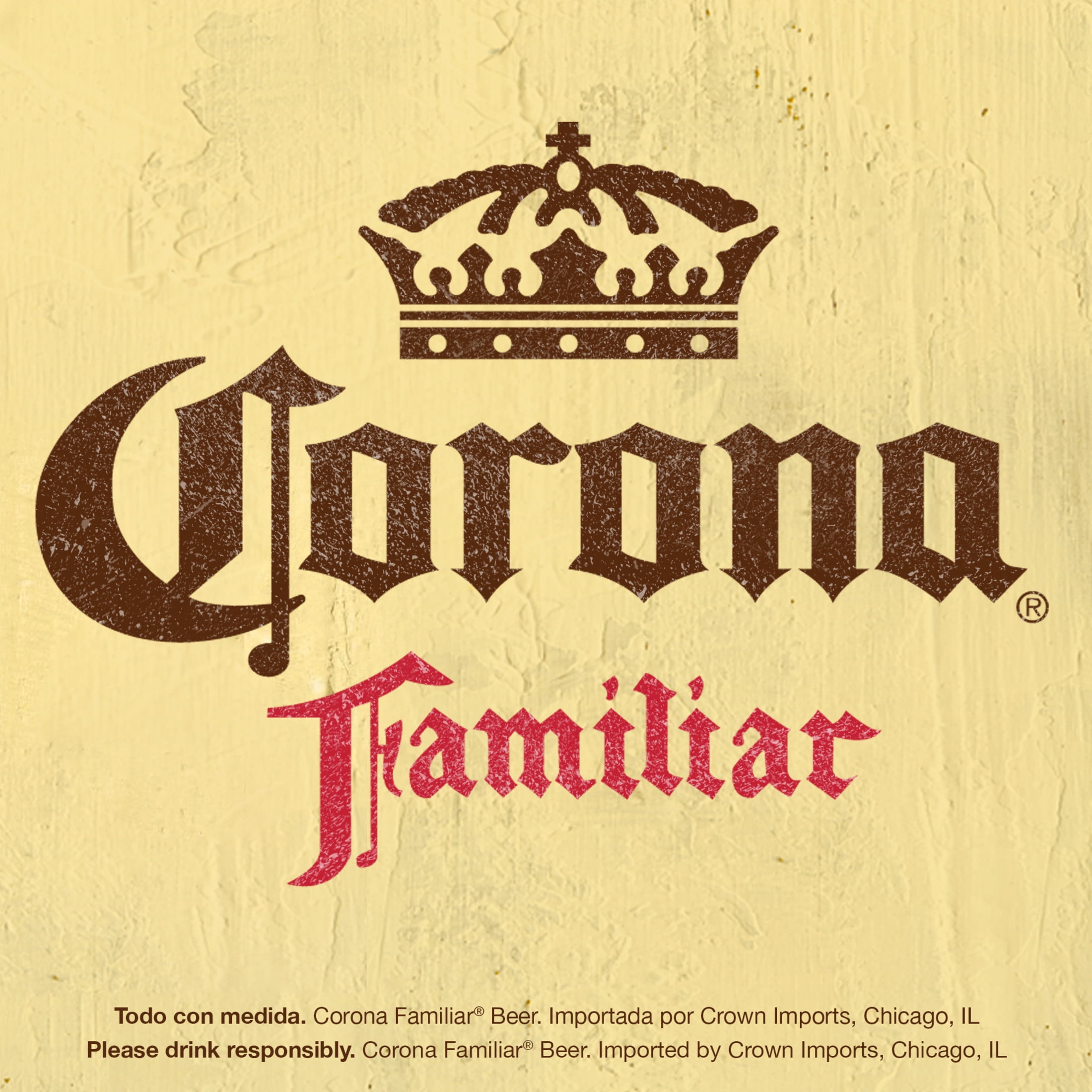 Corona Familiar Mexican Lager Imported Beer, 12 pack 12 fl. oz. Bottles, 4.8% ABV