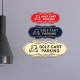 thumbnail image 2 of Signs ByLITA Designer Golf Cart Parking Sign (Black Gold) - Large, 2 of 8