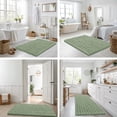 thumbnail image 6 of Simmore Toilet Rugs U Shaped 24x20, Ultra Absorbent Chenille Bathroom Rugs, Machine Washable Toilet Mat for Tub, Grass Green, 6 of 6