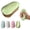 Green, variant on Bread Squishies, Bread Slow Rising Squishies, Moldable Slow Rebound Cute Butter Squeezes Stress Balls,Realistic Big Rice Cake Soft Squeeze Balls for Anxiety Relief Party Favors Gift