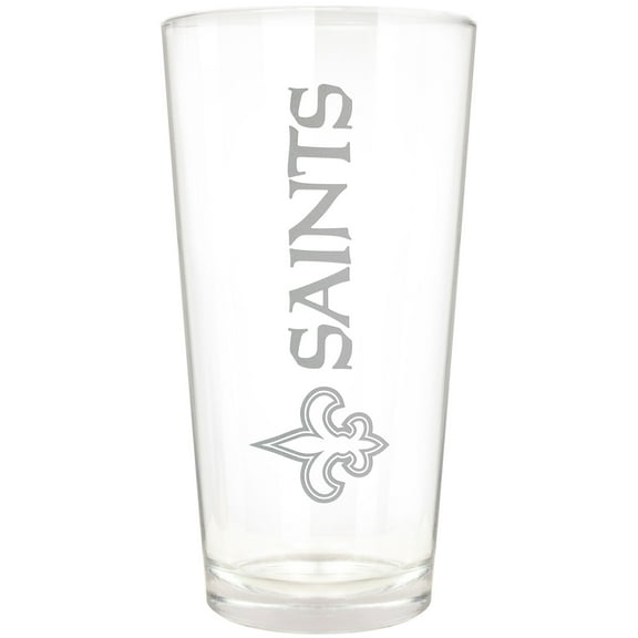 New Orleans Saints Etched 16oz. Vertical Rally Cry Pint Glass