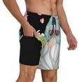 thumbnail image 2 of Fuzoiu Summer Gnome,Cute Gnome Print Men's Swim Shorts,Quick-Dry Double-Layer Swim Trunks,Board Trunks,Beach Shorts Swimwear Bathing Suits-Large, 2 of 6