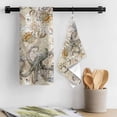 thumbnail image 3 of Coastal Octopus Kitchen Towel Dish Cloths Set of 2, Microfiber Soft Kitchen Hand Towels, Vintage Nautical Summer Beach Starfish Absorbent Quick Drying Dishcloths 18 x 28 Inches, 3 of 8