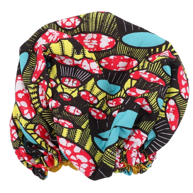 MasteelfCA Adjustable Satin Bonnet Hair Cover Waterproof Shower Long Hair Sleep Hat