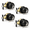 Black-4 Pack-Entry, variant on Black 5 Pack Entry Door Knobs With Lock, Keyed Alike Locksets