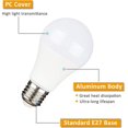 thumbnail image 3 of E27 9W 220V LED Cool White 6500K for Camping, 75W Halogen Equivalent, AC DC 12 Volt 24 Volt E27 LED Bulb for Solar Panel/Garage/Garden, Non-dimmable, 3 of 5
