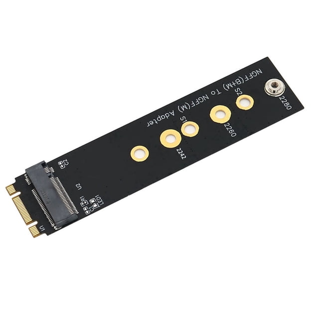 2X Version M.2 (NGFF) Clé B+M vers Clé m Adaptateur pour Bus PCI-E SSD Supporte Type M.2 Clé m Dimension SSD