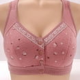 thumbnail image 2 of Summer Savings Clearance 2025! itsun Womens Plus Size Bra, Women Open Front Large and Thin without Steel Ring Full Cup Bra Pink, 2 of 5
