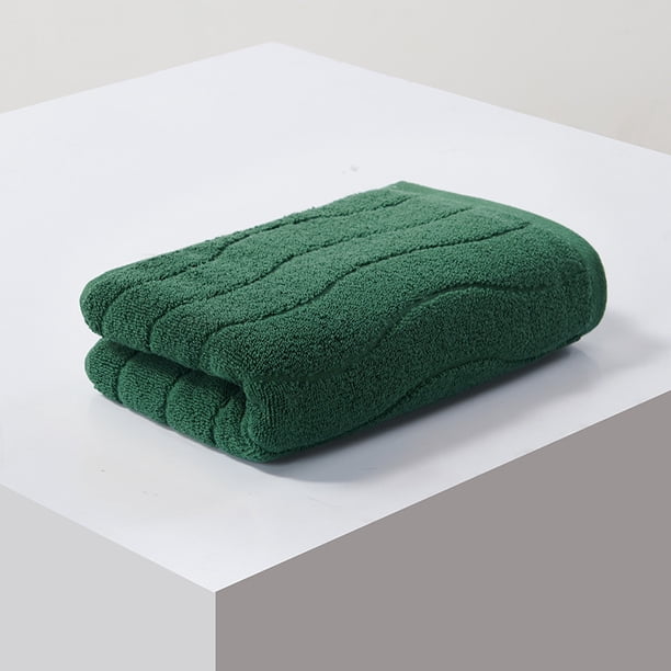Nvzi 2 toallas verde oscuro, 34*75 cm, de algodón puro, absorbentes y suaves para la piel, ideales como toallas suaves para el baño, el hogar, la habitación de invitados y para uso diario.