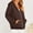 Brown, variant on Women's Oversized Zip Up Hoodies Fleece Jacket Casual 2024 Fall Winter Sweatshirts Drawstring Y2K Hoodies Teen Girls Dark Purple 2XL