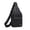 Black#173, variant on Sling Bag for Men & Women, Shoulder Backpack Chest Bag with Earphone Hole for Hiking, Camping & Outdoor Travel, Black Version 2