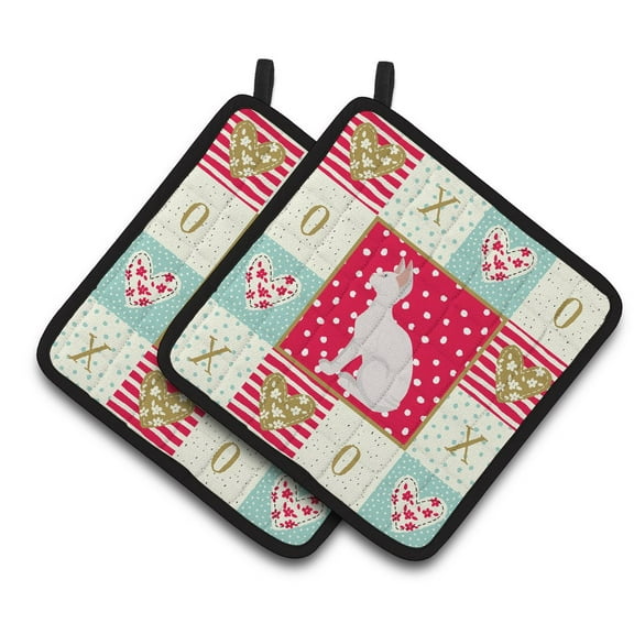 Sphynx #3 Cat Love Pair of Pot Holders