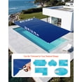 thumbnail image 3 of VEVOR Solar Pool Cover, 32 x 16 ft Pool Bubble Cover, 16 Mil Pools Solar Blanket with Dual Heat-Locking Air Layer for Pools, Daytime Heat Absorption, Nighttime Heat Retention, Blue & Black, Cuttable, 3 of 10