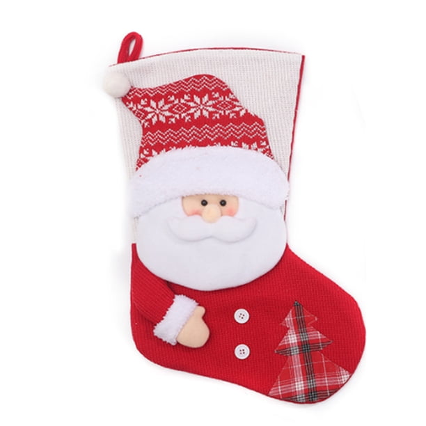 Ounissouiy Calcetín de Navidad Chimenea Pared Ventana Festival de Navidad Colgante Colgante Interior Año Nuevo Decoración Lints Bolsa de regalo Kits de decoración para fiestas Anciano