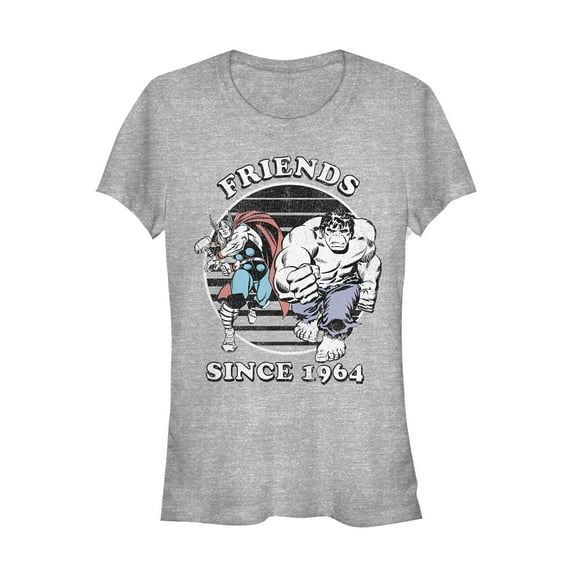 Junior's Marvel Since 1964  Graphic Tee Athletic Heather Medium